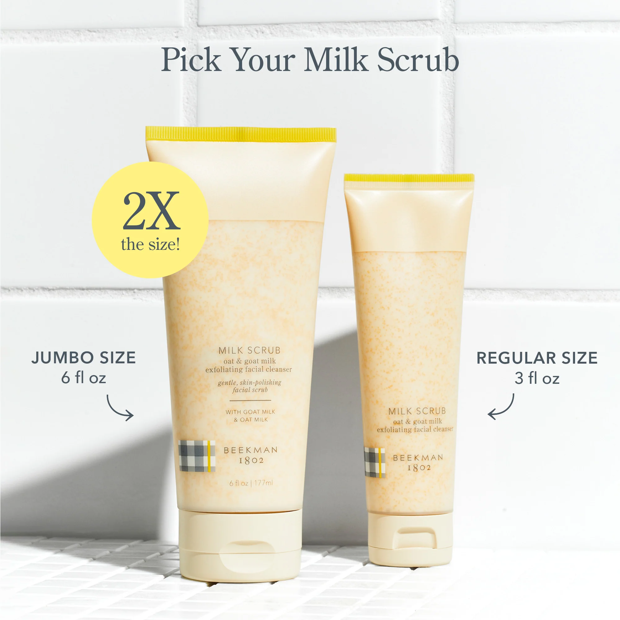 Milk Scrub Oat + Goat Milk Exfoliating Facial Cleanser - Image 4